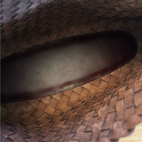 Dragon Diffusion style Woven Leather Tote Bag - Brown - Picture 4 of 5